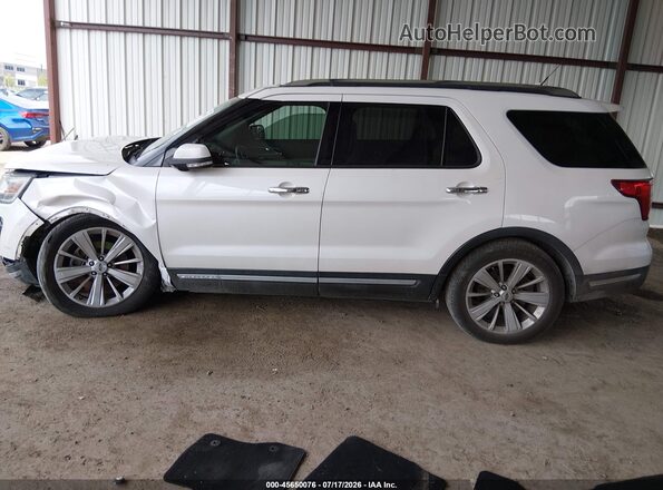 1FM5K7FH7JGC85354 2018 FORD EXPLORER White Widok wnętrza 360 stopni