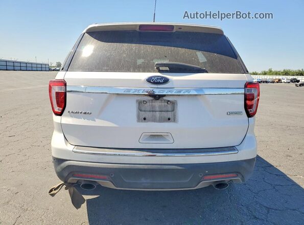 1FM5K7FH8JGA98267 2018 FORD EXPLORER White Rear view
