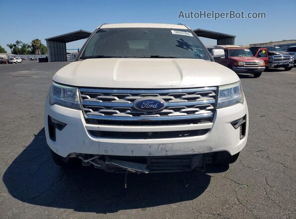1FM5K7FH8JGA98267 2018 FORD EXPLORER White Front view