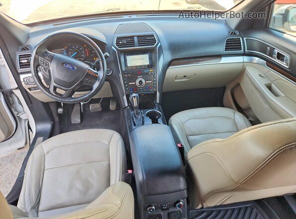 1FM5K7FH8JGC92801 2018 FORD EXPLORER White წინა პანელის ხედი