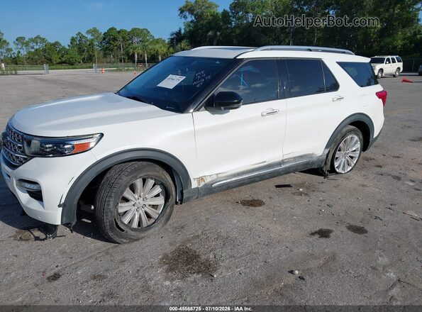 1FM5K7FW6NNA10672 2022 FORD EXPLORER White წინა ხედი