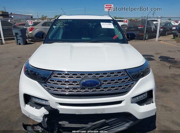 1FM5K7FW7MNA12395 2021 FORD EXPLORER White Առջևի վահանակի տեսք