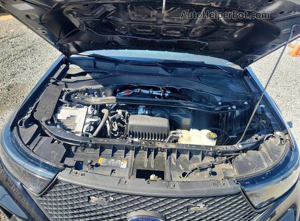 1FM5K8AB0PGB84593 2023 FORD EXPLORER Черный Вид подкапотного пространства