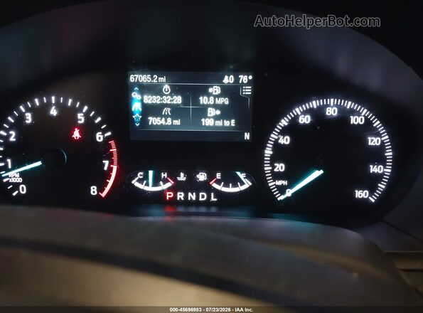 1FM5K8AB1LGC70344 2020 FORD POLICE INTERCEPTOR Black უკანა სავარძლების ხედი