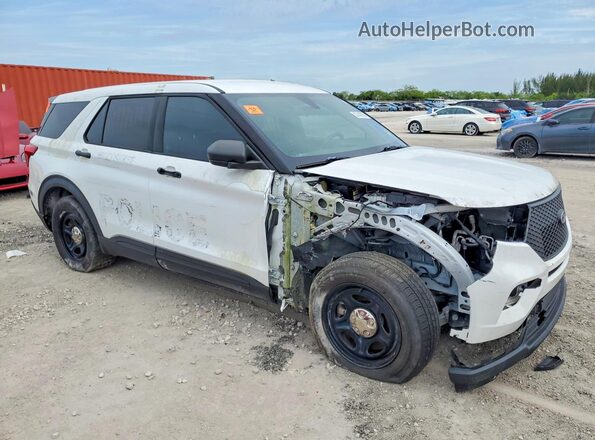 1FM5K8AB2LGD00175 2020 FORD EXPLORER White Передня права чверть