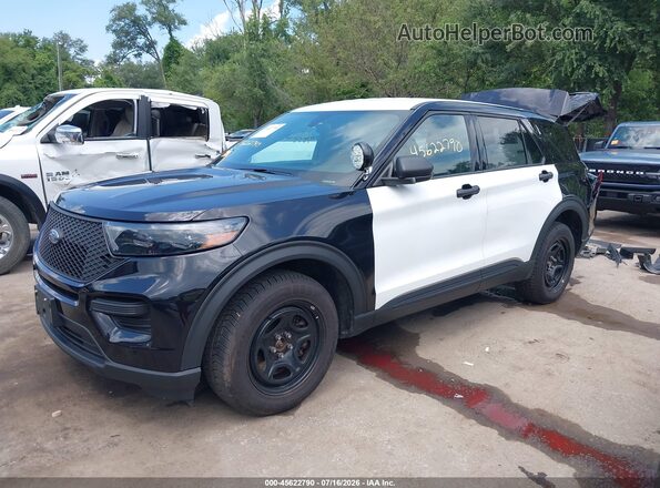 1FM5K8AB2PGA04417 2023 FORD POLICE INTERCEPTOR White Առջևի ձախ երեք քառորդ տեսարան