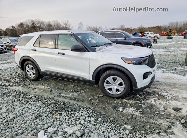 1FM5K8AB3MGC46984 2021 FORD EXPLORER White Przód prawy