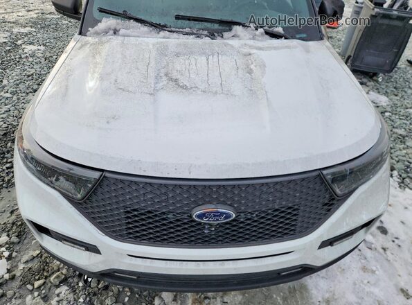 1FM5K8AB3MGC46984 2021 FORD EXPLORER White Widok komory silnika