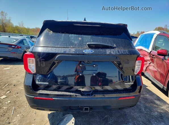 1FM5K8AB5MGA07355 2021 FORD EXPLORER Black Вид ззаду