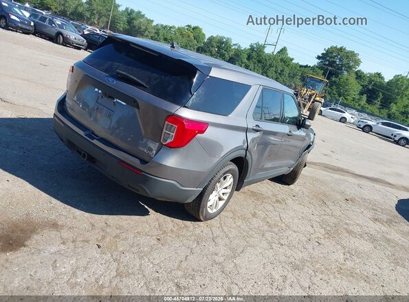 1FM5K8AB5MGA33924 2021 FORD POLICE INTERCEPTOR Gray Задня права чверть