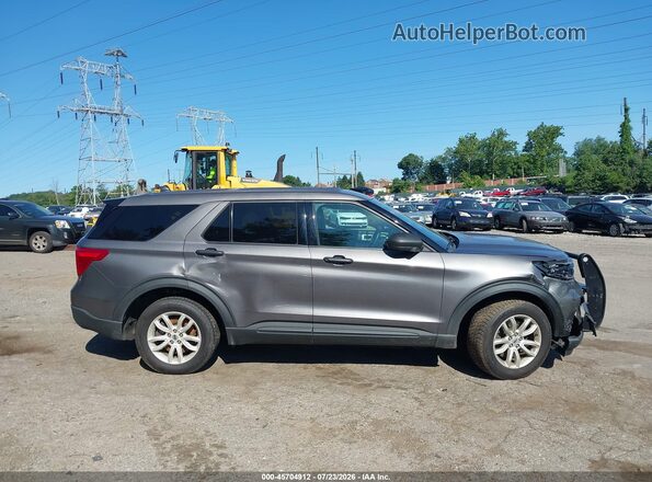 1FM5K8AB5MGA33924 2021 FORD POLICE INTERCEPTOR Gray Вид задньої частини салону