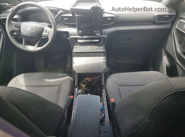1FM5K8AB5NGC23949 2022 FORD EXPLORER White Առջևի վահանակի տեսք