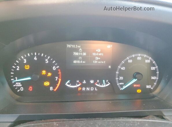1FM5K8AB6LGD01250 2020 FORD EXPLORER Black Instrument cluster view