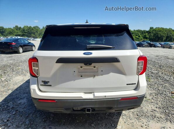 1FM5K8AB6MGA19384 2021 FORD EXPLORER White Widok z tyłu