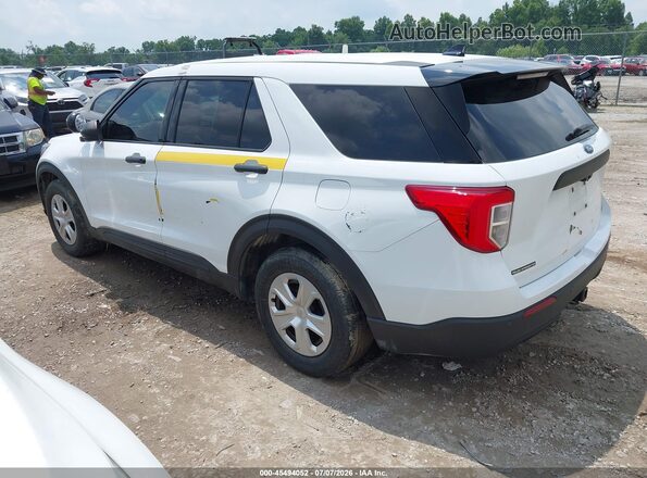 1FM5K8AB7LGC36165 2020 FORD POLICE INTERCEPTOR Белый Задняя левая четверть