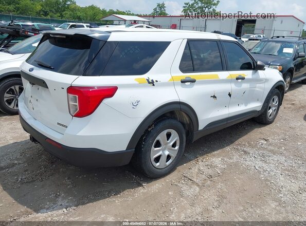 1FM5K8AB7LGC36165 2020 FORD POLICE INTERCEPTOR Белый Задняя правая четверть