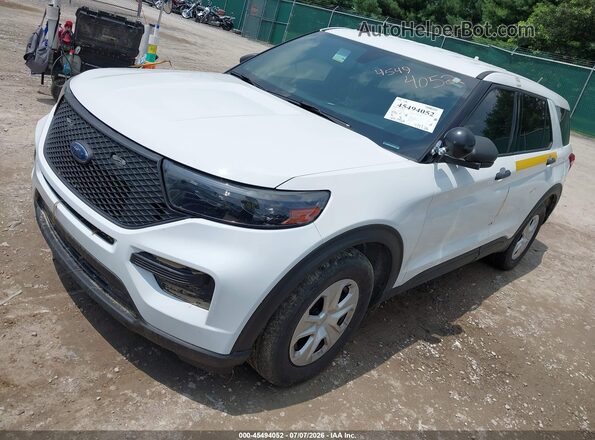 1FM5K8AB7LGC36165 2020 FORD POLICE INTERCEPTOR Белый Вид задней части салона