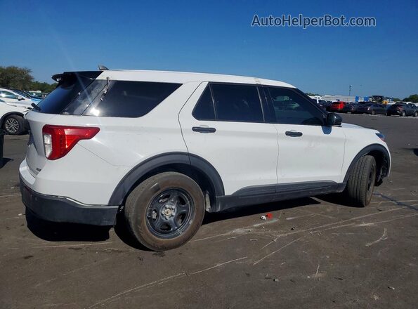1FM5K8AB7MGA64284 2021 FORD EXPLORER Белый Задняя правая четверть