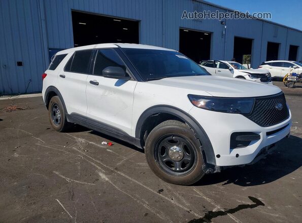 1FM5K8AB7MGA64284 2021 FORD EXPLORER Белый Передняя правая четверть