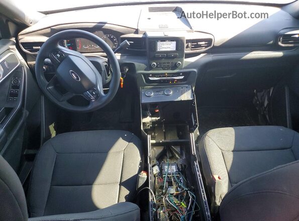 1FM5K8AB7MGA64284 2021 FORD EXPLORER Белый Вид панели приборов