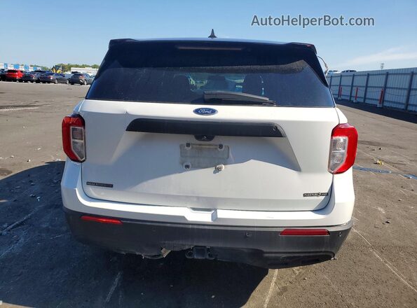 1FM5K8AB7MGA64284 2021 FORD EXPLORER Белый Вид сзади