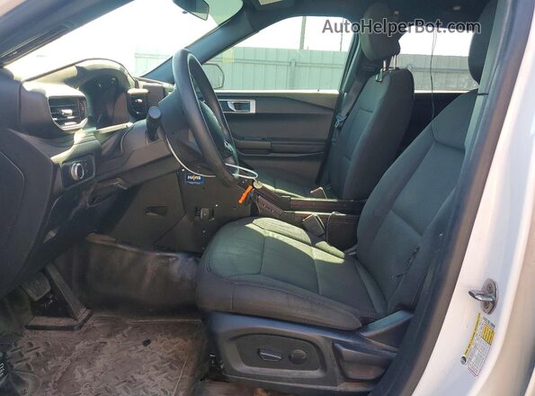 1FM5K8AB7MGA64284 2021 FORD EXPLORER Белый Вид салона спереди