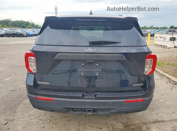 1FM5K8AB8LGC62807 2020 FORD EXPLORER Black Вид ззаду