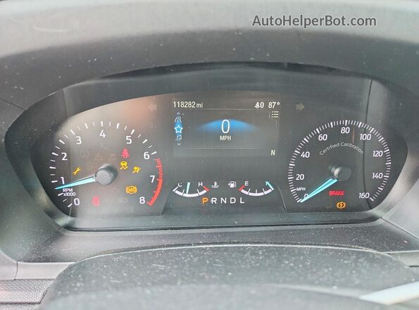 1FM5K8AB8LGD07776 2020 FORD EXPLORER Black Widok zestawu wskaźników