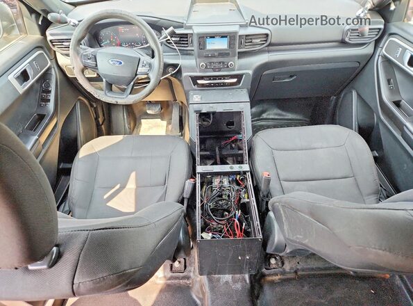1FM5K8AB8LGD07776 2020 FORD EXPLORER Black Widok deski rozdzielczej