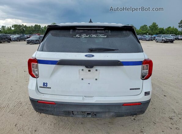 1FM5K8AB8MGC44809 2021 FORD EXPLORER White Rear view