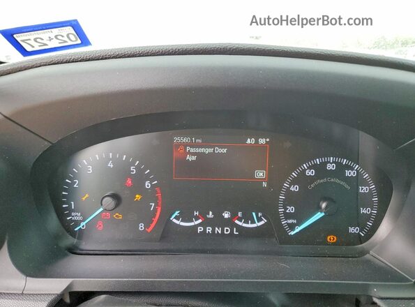 1FM5K8AB8MGC44809 2021 FORD EXPLORER White Instrument cluster view
