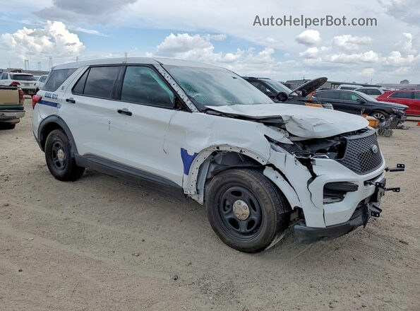 1FM5K8AB8MGC44809 2021 FORD EXPLORER White Front right