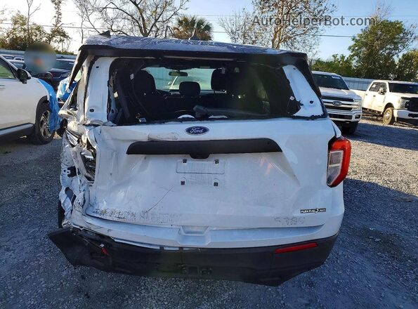 1FM5K8AB8PGC18635 2023 FORD EXPLORER Белый Вид сзади