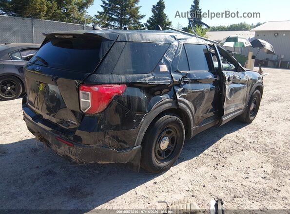 1FM5K8AB9MGA18861 2021 FORD POLICE INTERCEPTOR Black Trasero derecho