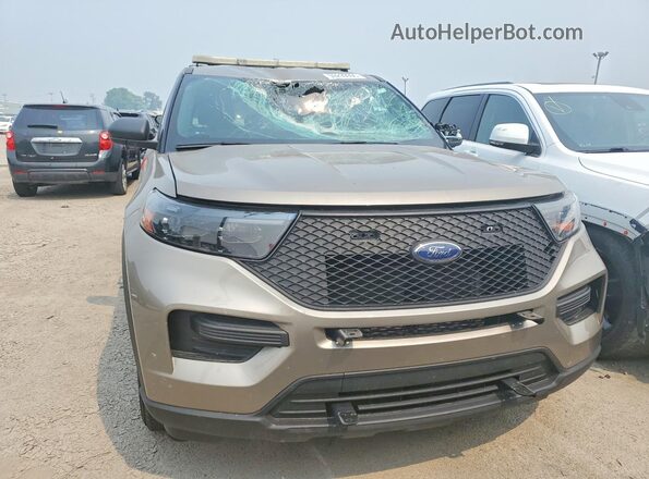 1FM5K8AB9MGC31132 2021 FORD EXPLORER Gold Widok z przodu