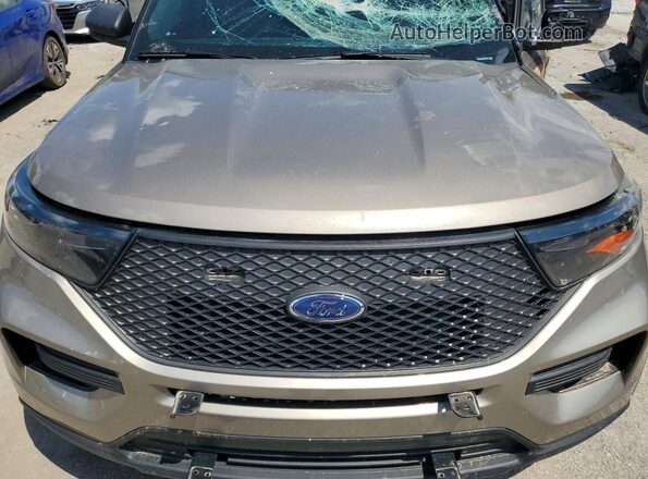 1FM5K8AB9MGC31132 2021 FORD EXPLORER Gold Widok komory silnika