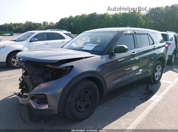 1FM5K8AB9NGC43167 2022 FORD POLICE INTERCEPTOR Gray Przód lewy