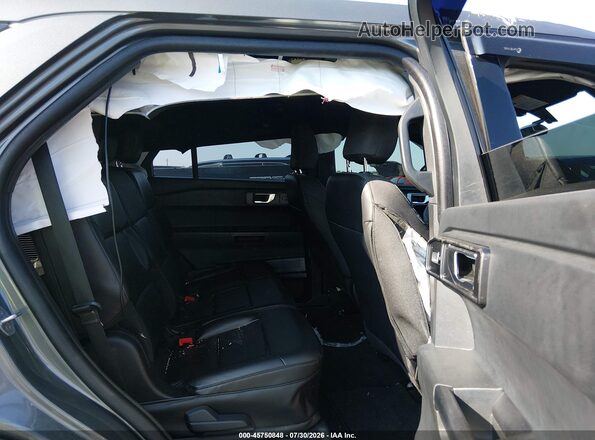 1FM5K8AB9NGC43167 2022 FORD POLICE INTERCEPTOR Gray Widok naklejki z numerem VIN