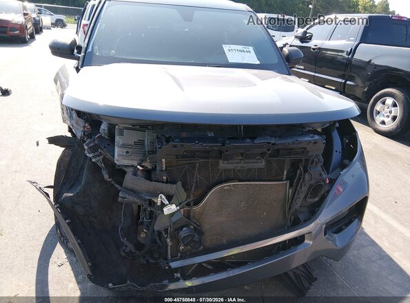 1FM5K8AB9NGC43167 2022 FORD POLICE INTERCEPTOR Gray Widok zestawu wskaźników