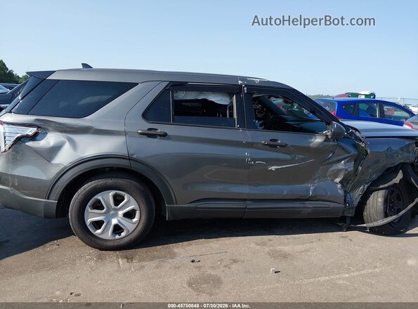 1FM5K8AB9NGC43167 2022 FORD POLICE INTERCEPTOR Gray Widok wnętrza z tyłu