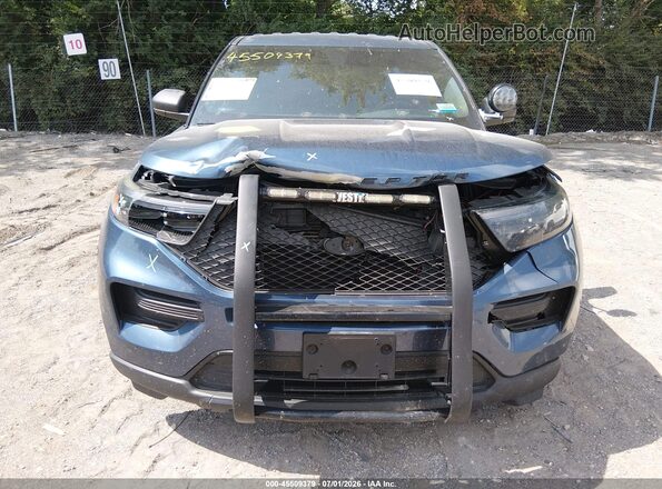 1FM5K8AC1MNA03047 2021 FORD POLICE INTERCEPTOR Blue Вид спереду