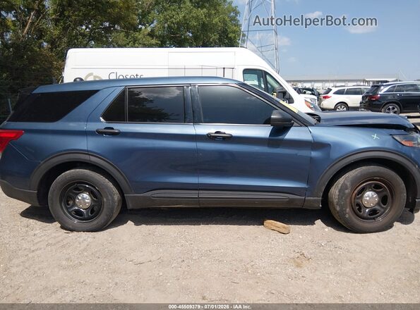 1FM5K8AC1MNA03047 2021 FORD POLICE INTERCEPTOR Blue Вид задньої частини салону