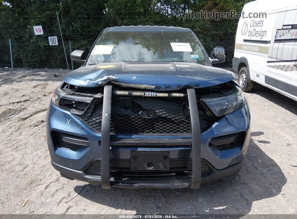 1FM5K8AC1MNA03047 2021 FORD POLICE INTERCEPTOR Blue Вид щитка приладів