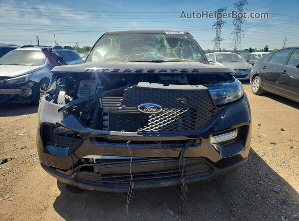 1FM5K8AC1NGB76945 2022 FORD EXPLORER Black Դիմացի տեսք