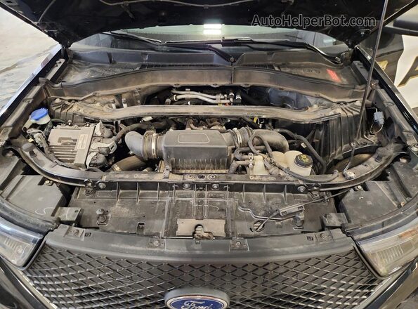 1FM5K8AC7MNA19642 2021 FORD EXPLORER Black Vista del compartimento del motor