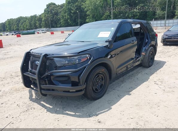 1FM5K8AC7RGA48649 2024 FORD POLICE INTERCEPTOR Черный Передняя левая четверть