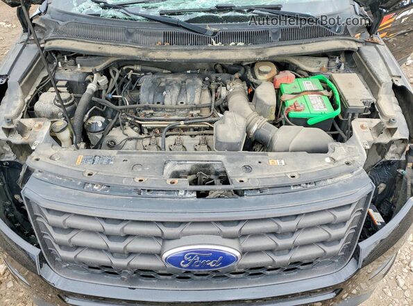 1FM5K8AR0GGA78206 2016 FORD EXPLORER Черный Вид подкапотного пространства