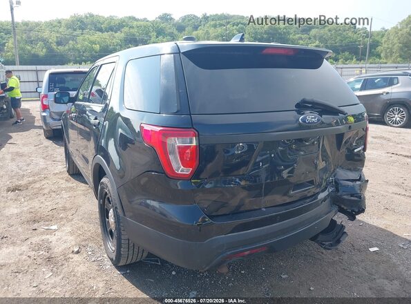1FM5K8AR0HGD66843 2017 FORD UTILITY POLICE INTERCEPTOR Black Задня ліва чверть