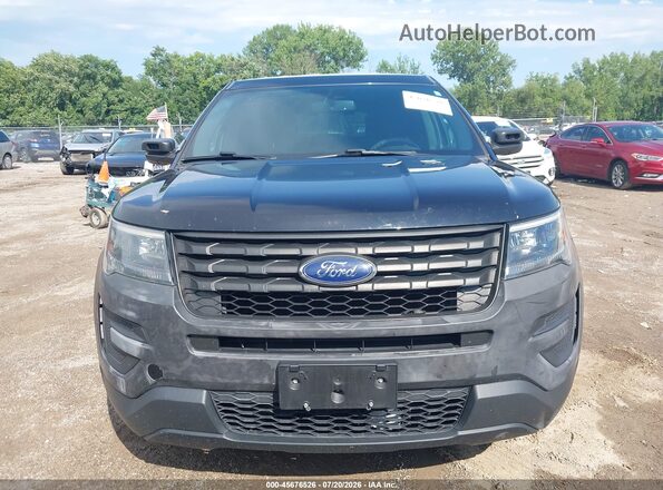 1FM5K8AR0HGD66843 2017 FORD UTILITY POLICE INTERCEPTOR Black Вид щитка приладів