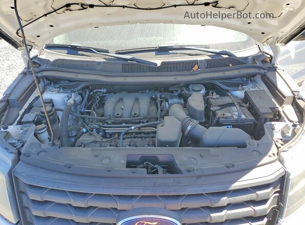 1FM5K8AR1GGC08445 2016 FORD EXPLORER White Engine compartment view